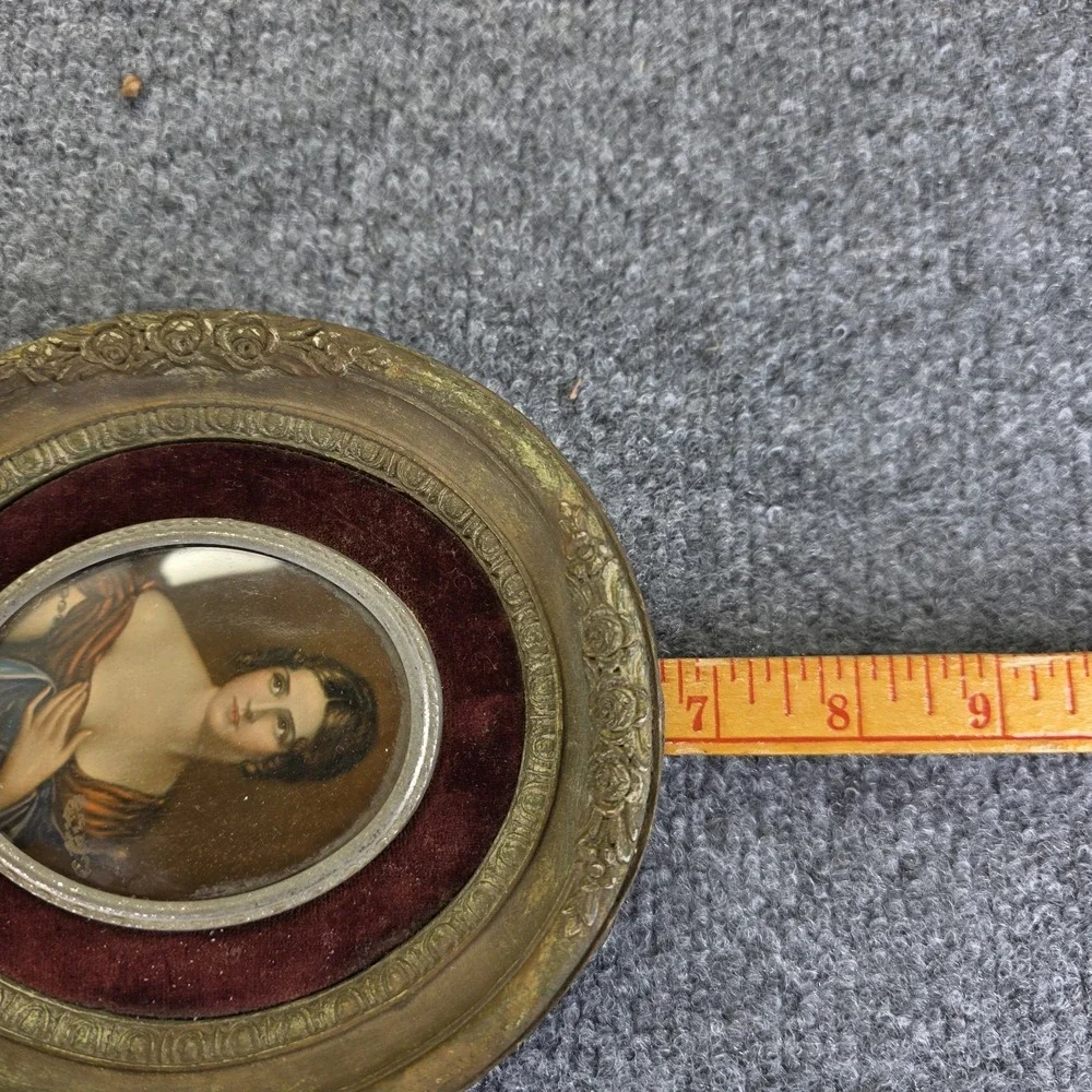 Vintage cameo creations Pauline Bonaparte Mini Frame Portrait Salomon G. Counis